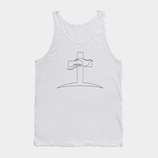 Graceful Soar: The Cross and the Dove Tank Top